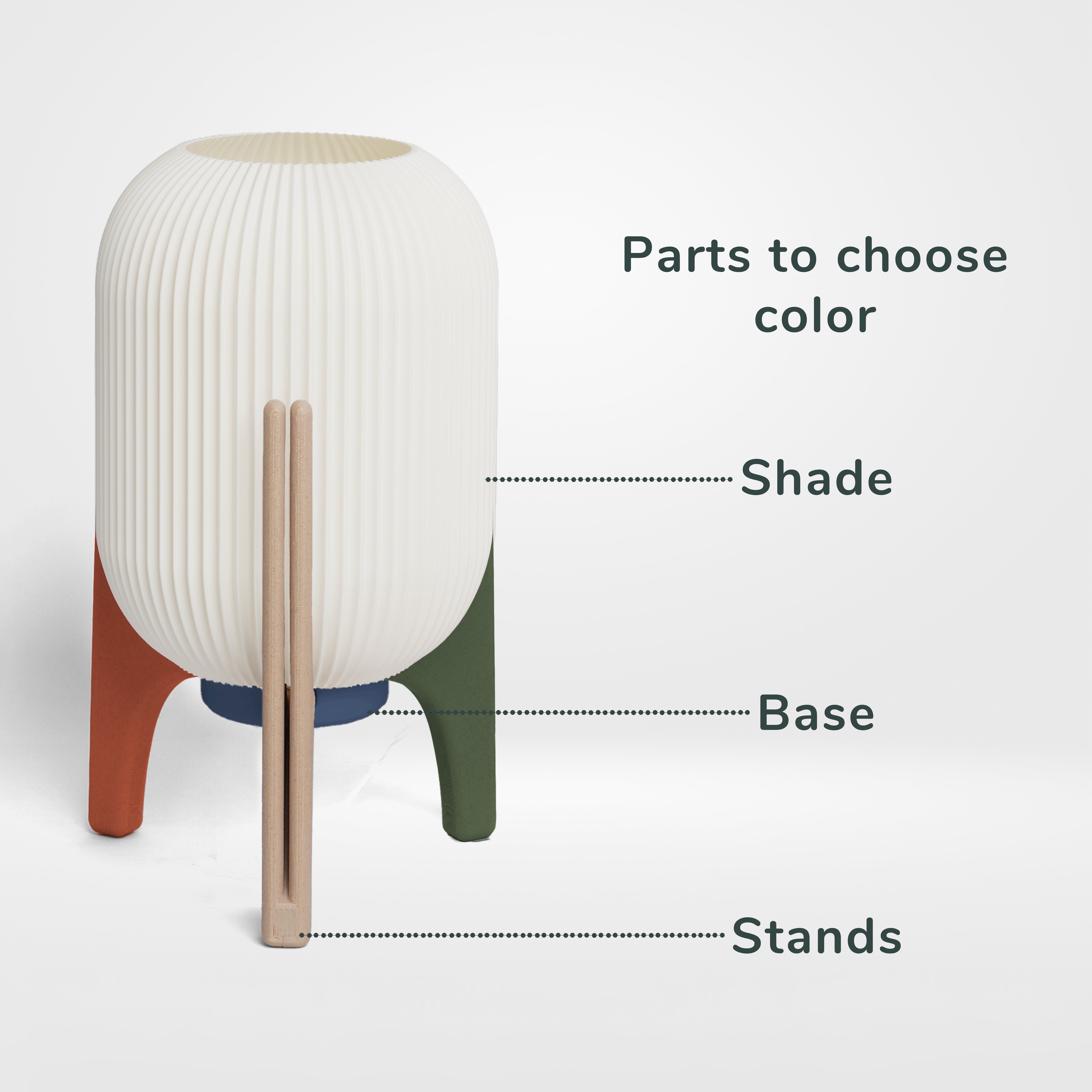 Sora The Rocket Lamp - Natural - Kesb Design